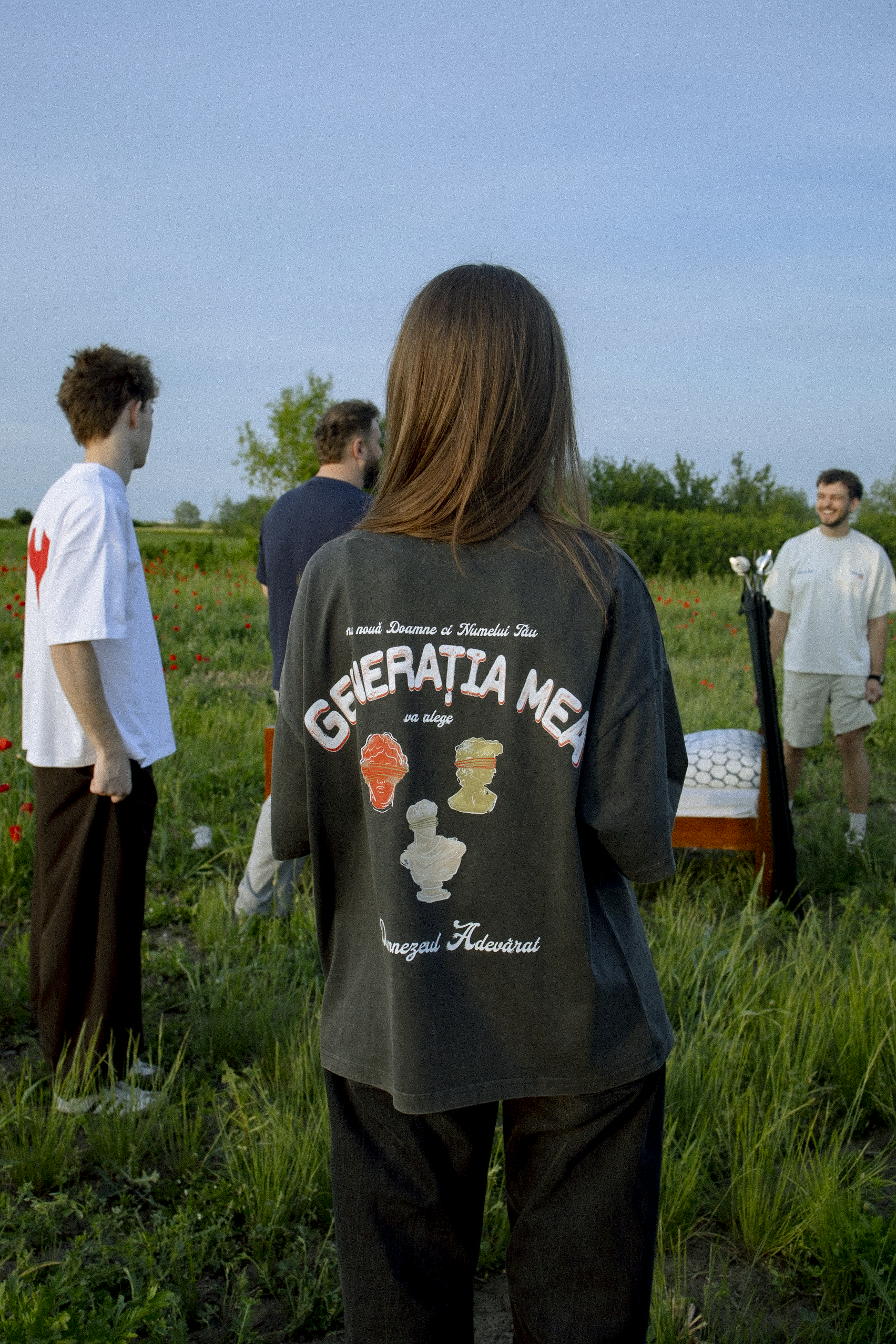 Tricou Vintage Black "Generația mea" Boxy Fit - imagine 4